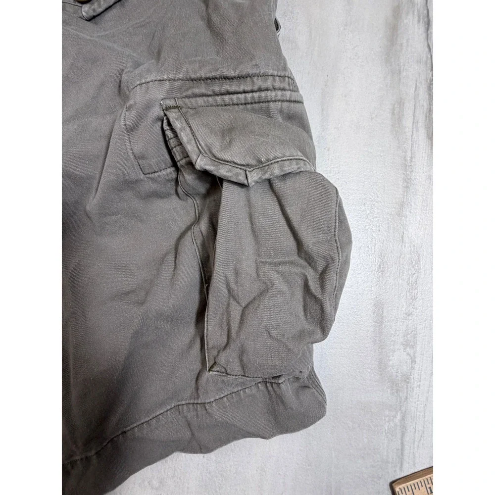 Polo Ralph Lauren Mens Olive Green Cotton Twill Cargo Shorts Size 42 Relaxed Fit